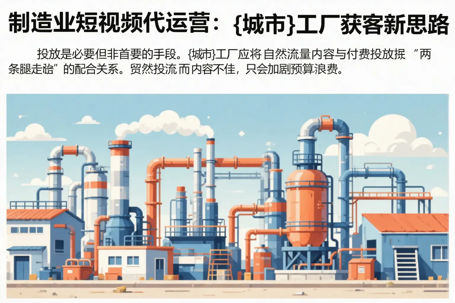 制造业短视频代运营:范县工厂获客新思路